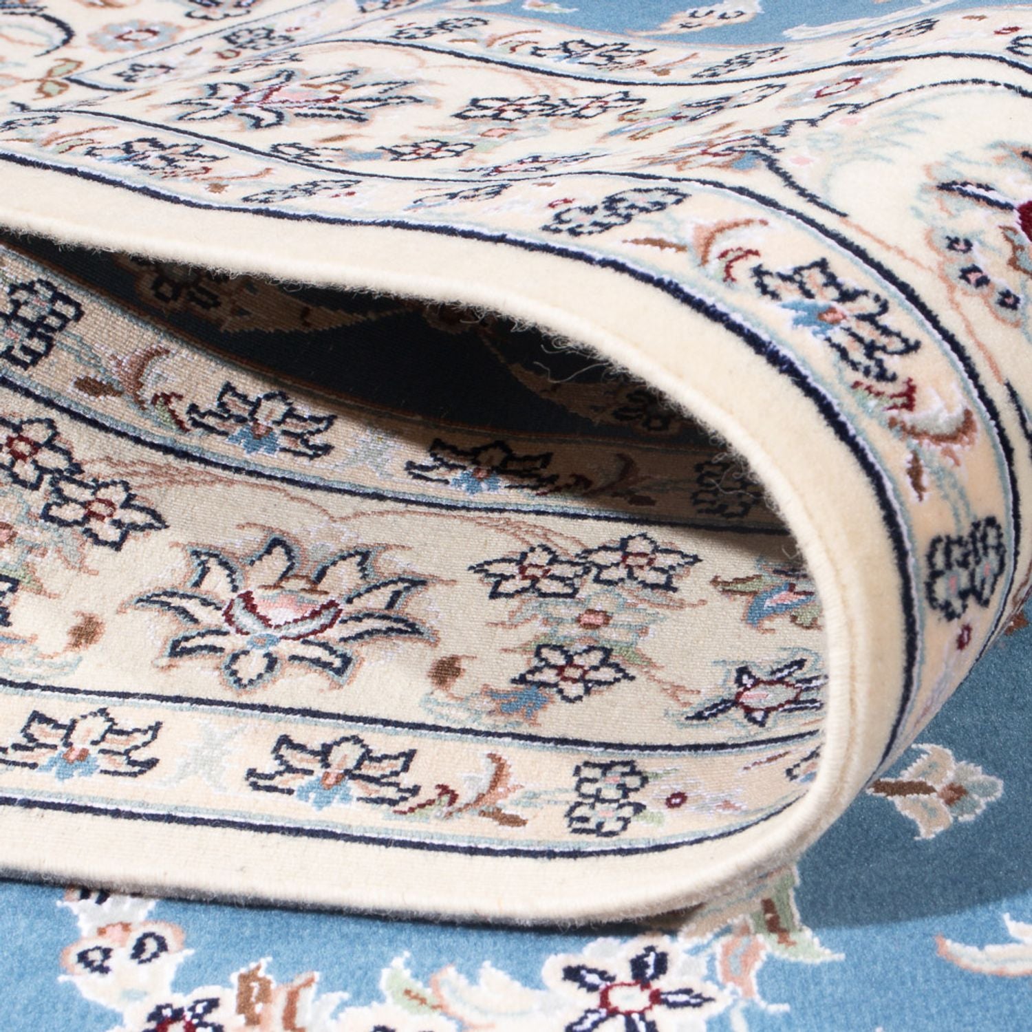 Tapis persan - Nain - Premium - 156 x 111 cm - bleu