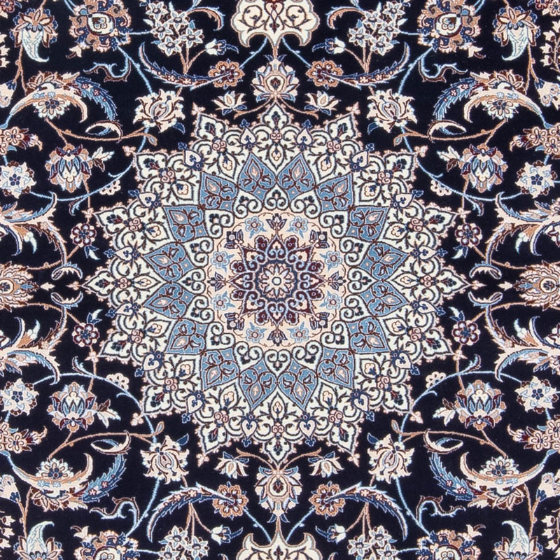 Tapis persan - Nain - Premium - 273 x 184 cm - bleu foncé