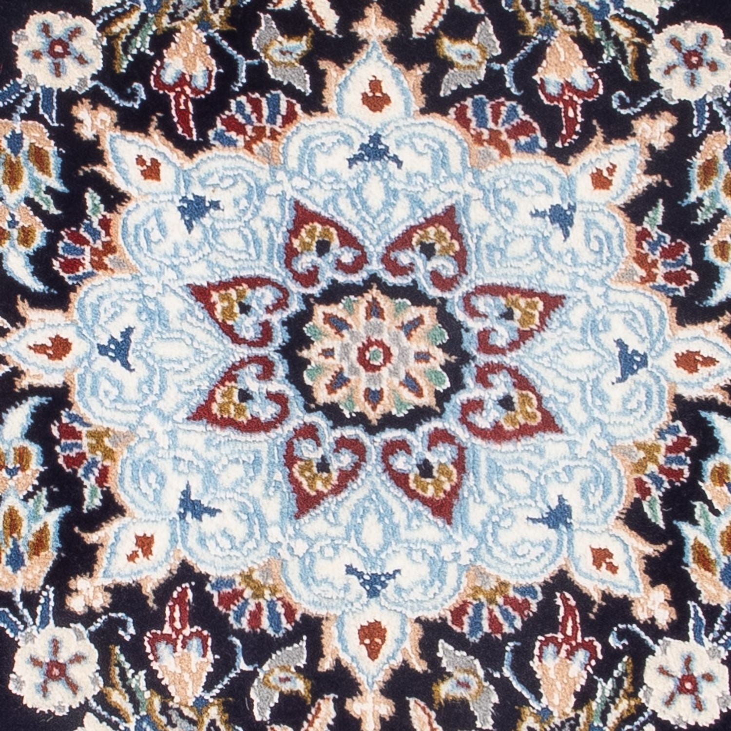 Tapis persan - Nain - Premium - 75 x 50 cm - bleu clair