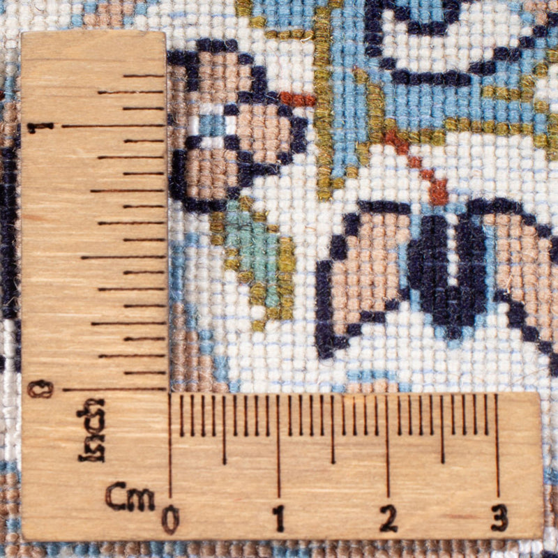 Tapis persan - Nain - Premium - 75 x 50 cm - bleu clair