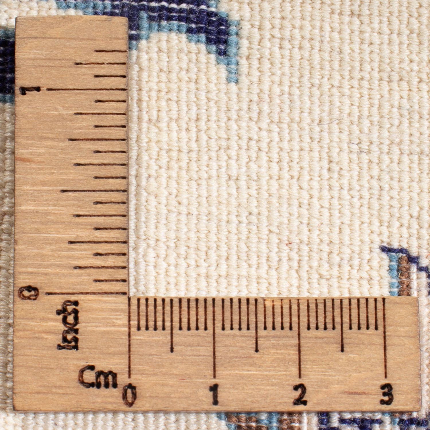 Tapis persan - Nain - Premium - 80 x 50 cm - crème