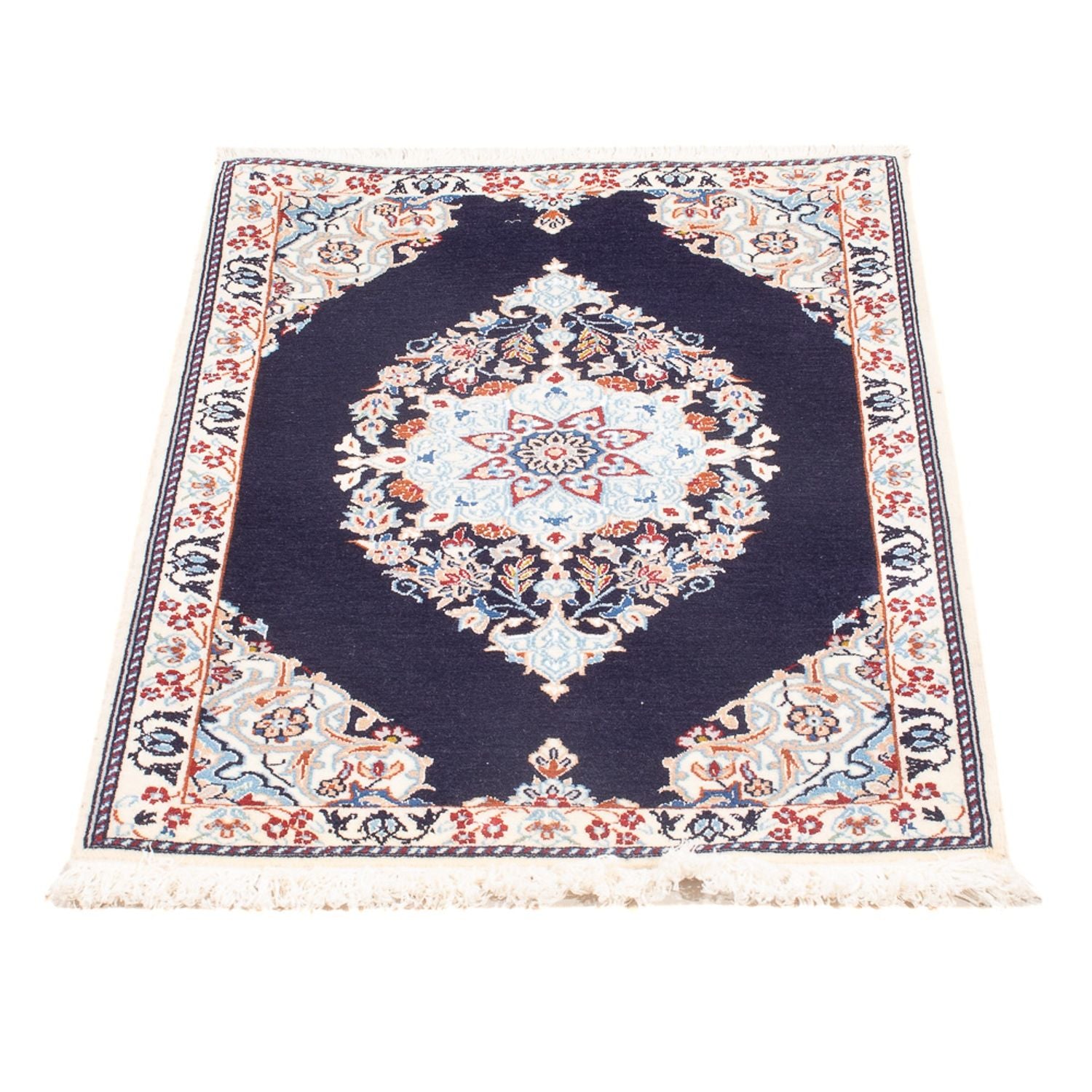 Tapis persan - Nain - Premium - 75 x 50 cm - bleu clair