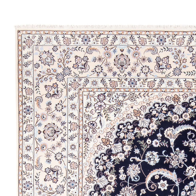 Tapis persan - Nain - Premium - 306 x 207 cm - bleu foncé