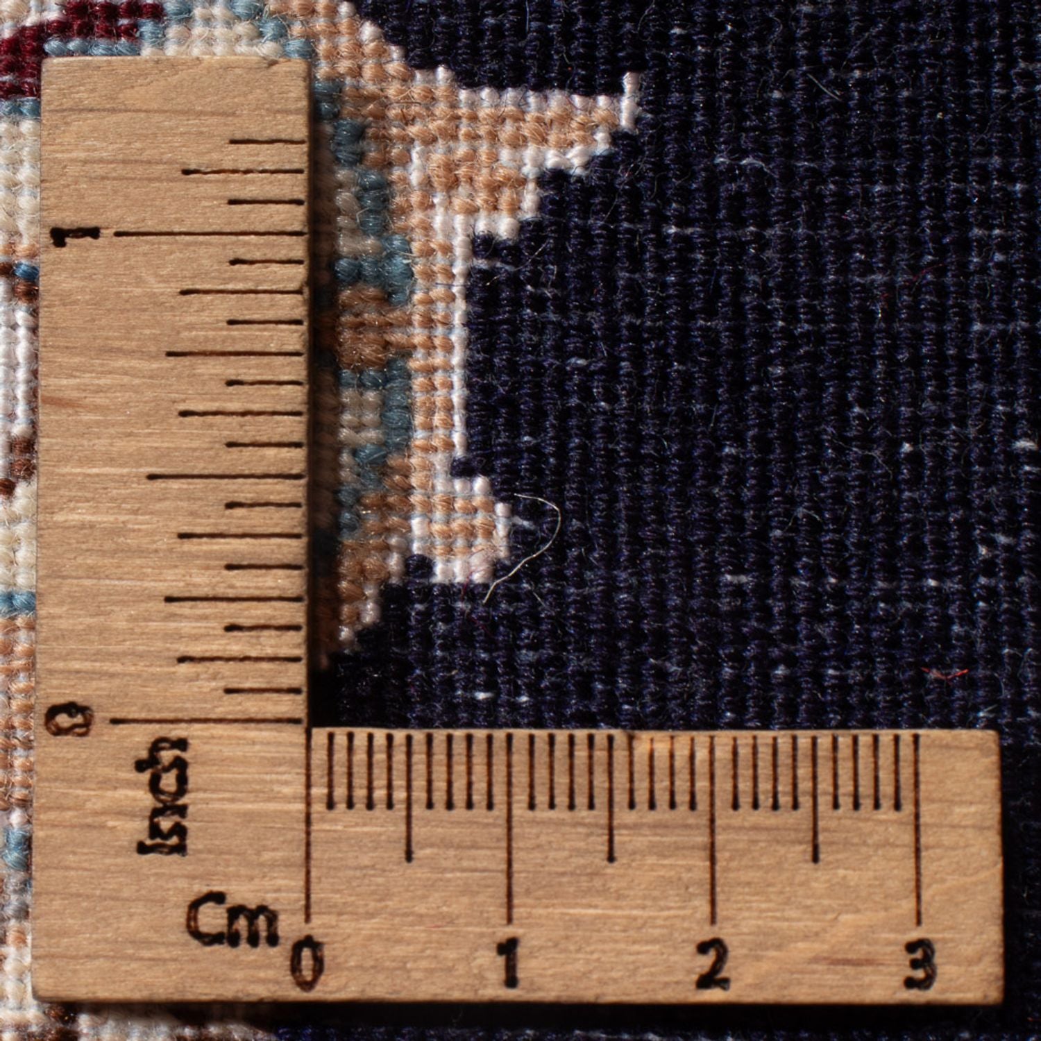 Tapis persan - Nain - Premium - 76 x 50 cm - bleu foncé