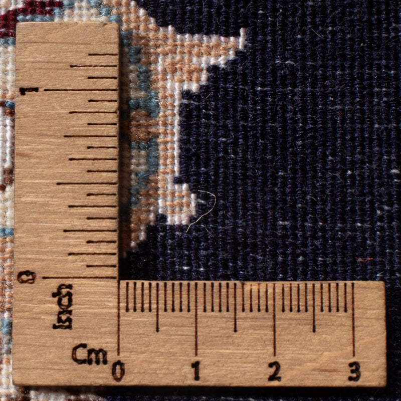 Tapis persan - Nain - Premium - 76 x 50 cm - bleu foncé