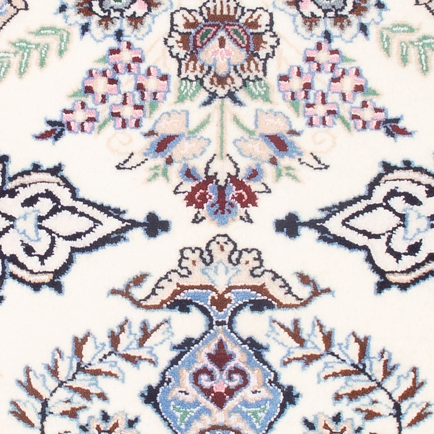 Tapis persan - Nain - Premium - 80 x 50 cm - crème