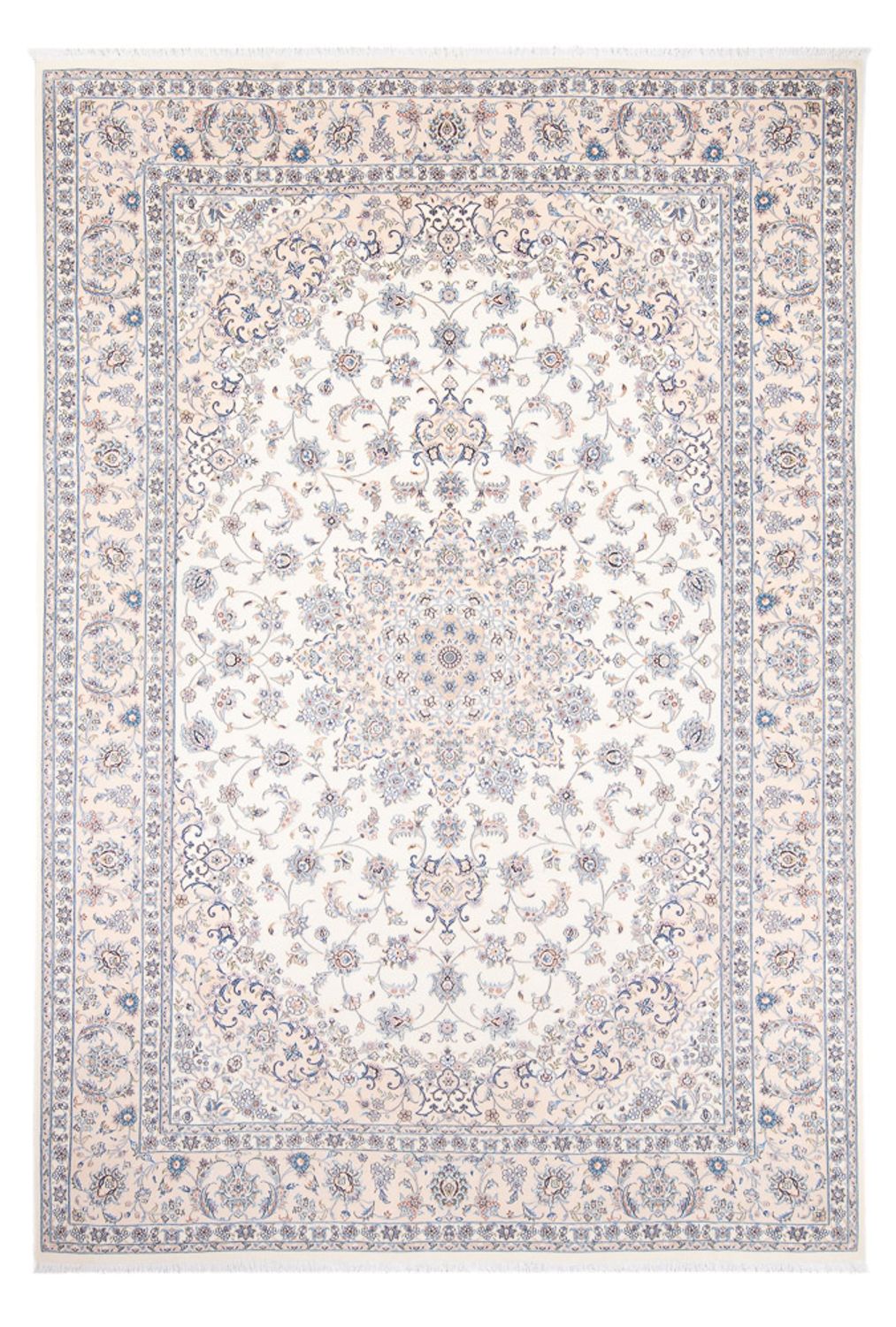 Tapis persan - Nain - Premium - 302 x 200 cm - crème