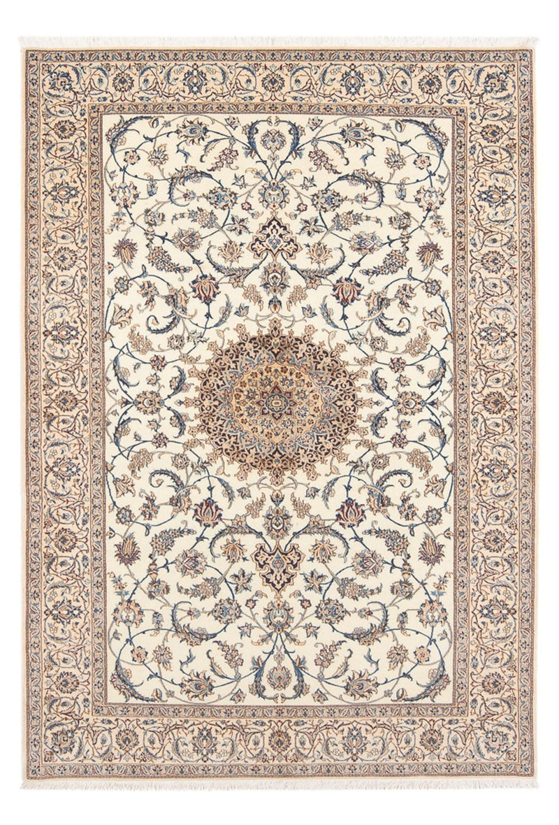 Tapis persan - Nain - Premium - 203 x 127 cm - beige clair