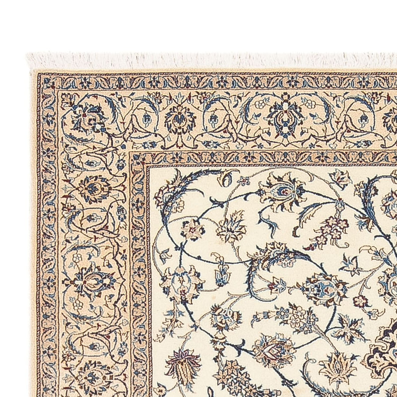 Tapis persan - Nain - Premium - 203 x 127 cm - beige clair