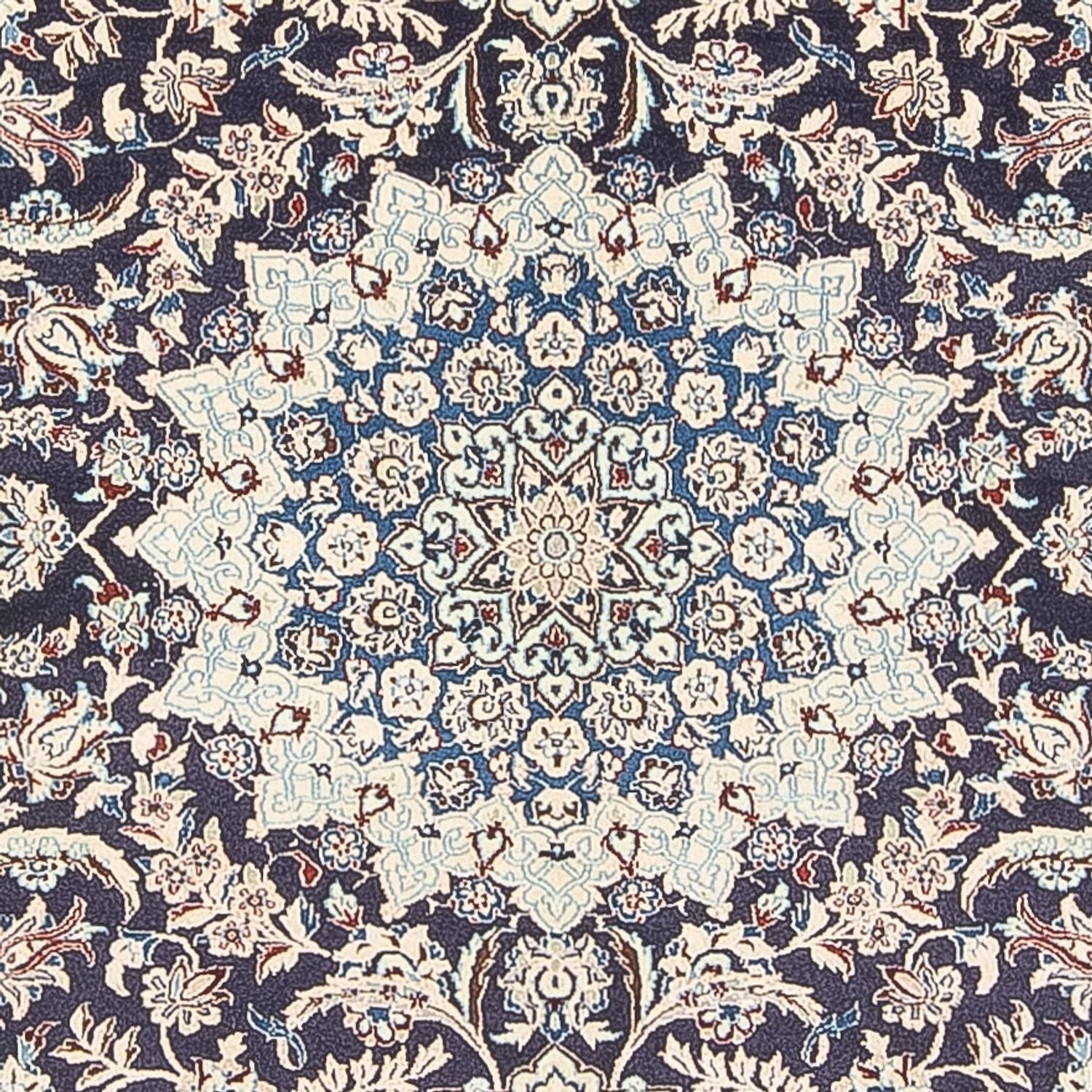 Tapis persan - Nain - Premium - 195 x 130 cm - bleu foncé