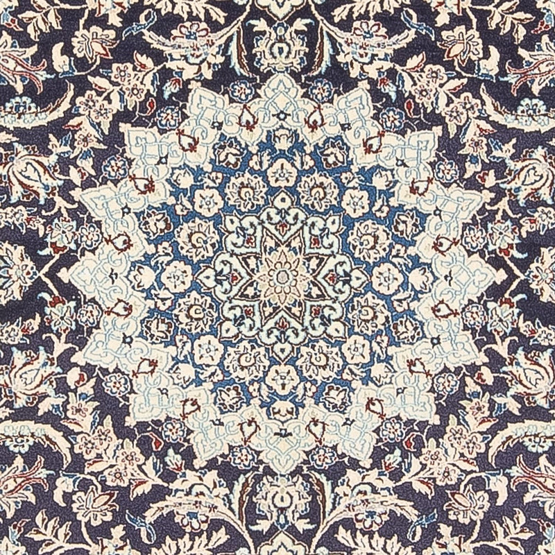 Tapis persan - Nain - Premium - 195 x 130 cm - bleu foncé
