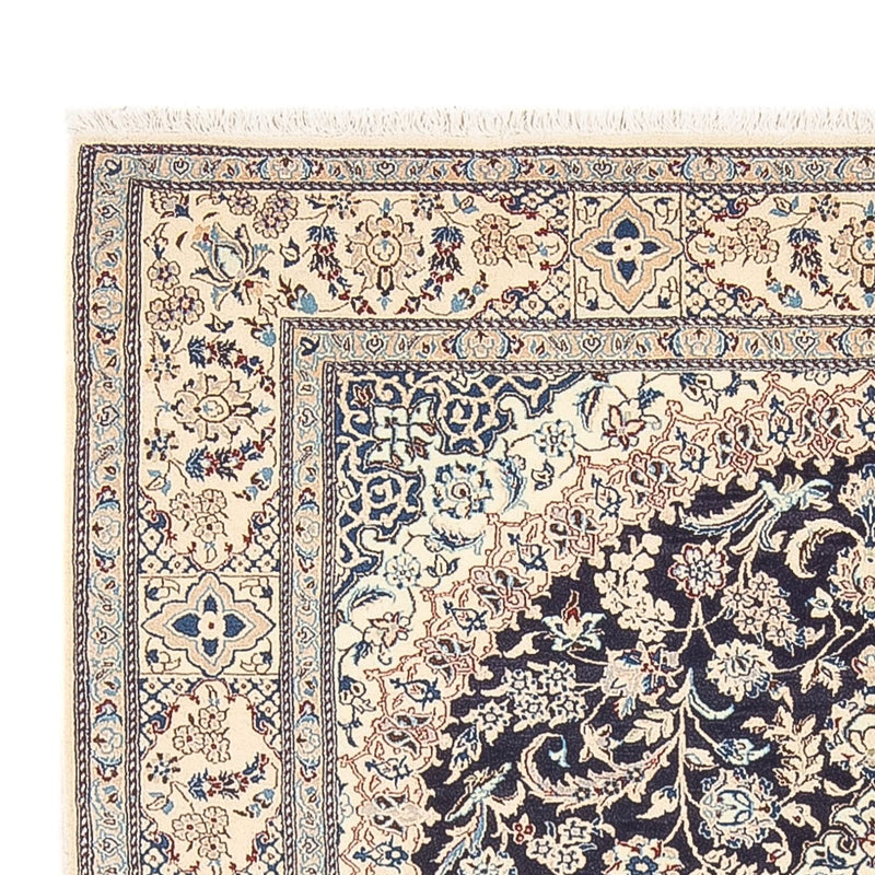 Tapis persan - Nain - Premium - 195 x 130 cm - bleu foncé