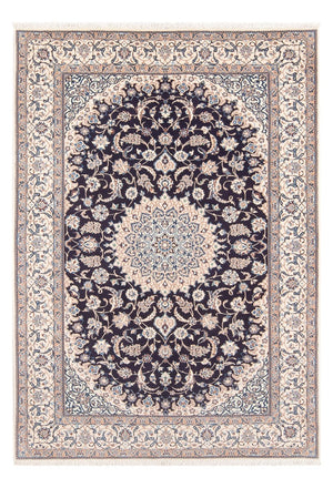 Tapis persan - Nain - Premium - 200 x 130 cm - bleu foncé