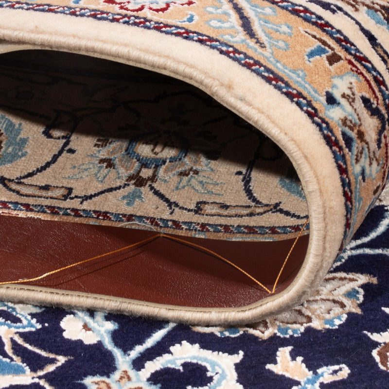 Tapis persan - Nain - Premium - 198 x 130 cm - bleu foncé