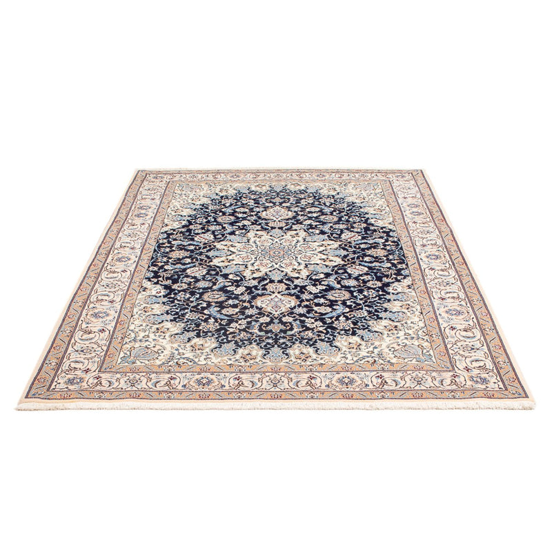 Tapis persan - Nain - Premium - 198 x 130 cm - bleu foncé