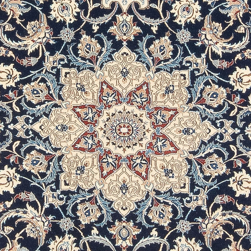 Tapis persan - Nain - Premium - 196 x 133 cm - bleu foncé