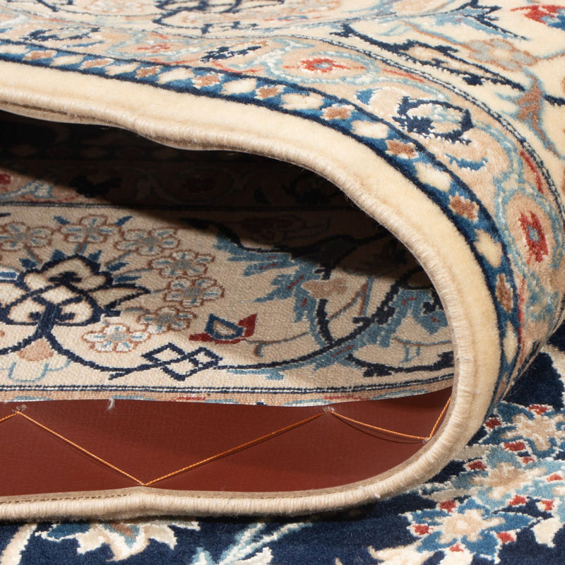 Tapis persan - Nain - Premium - 196 x 133 cm - bleu foncé