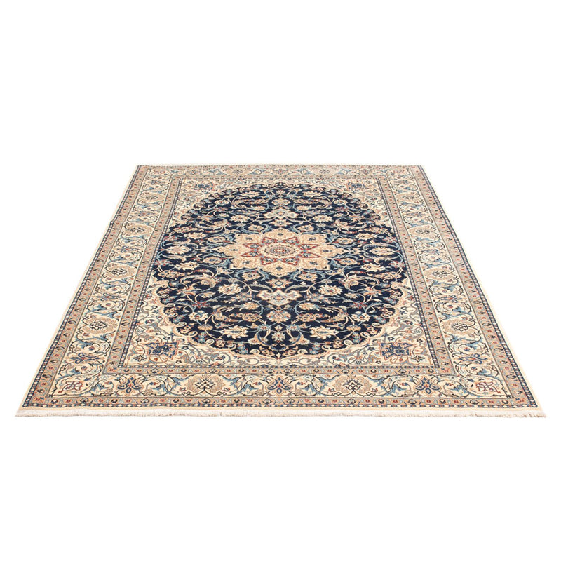 Tapis persan - Nain - Premium - 196 x 133 cm - bleu foncé