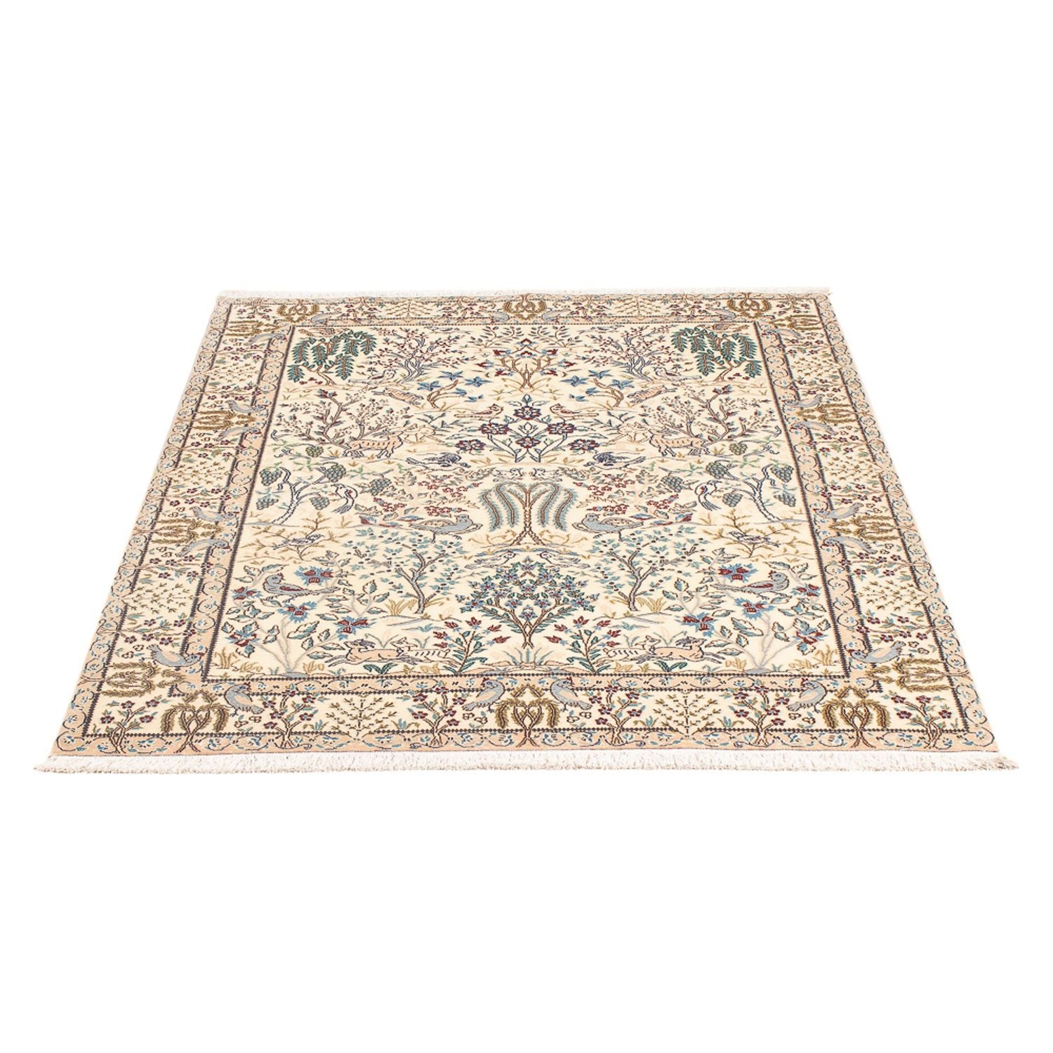 Tapis persan - Nain - Premium - 140 x 100 cm - crème