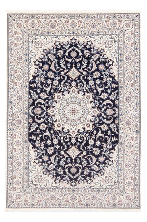 Tapis persan - Nain - Premium - 175 x 128 cm - bleu foncé