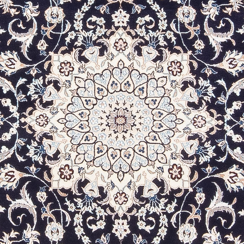 Tapis persan - Nain - Premium - 175 x 128 cm - bleu foncé