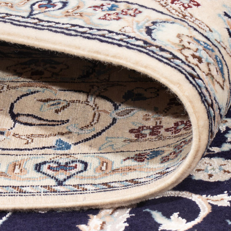 Tapis persan - Nain - Premium - 175 x 128 cm - bleu foncé