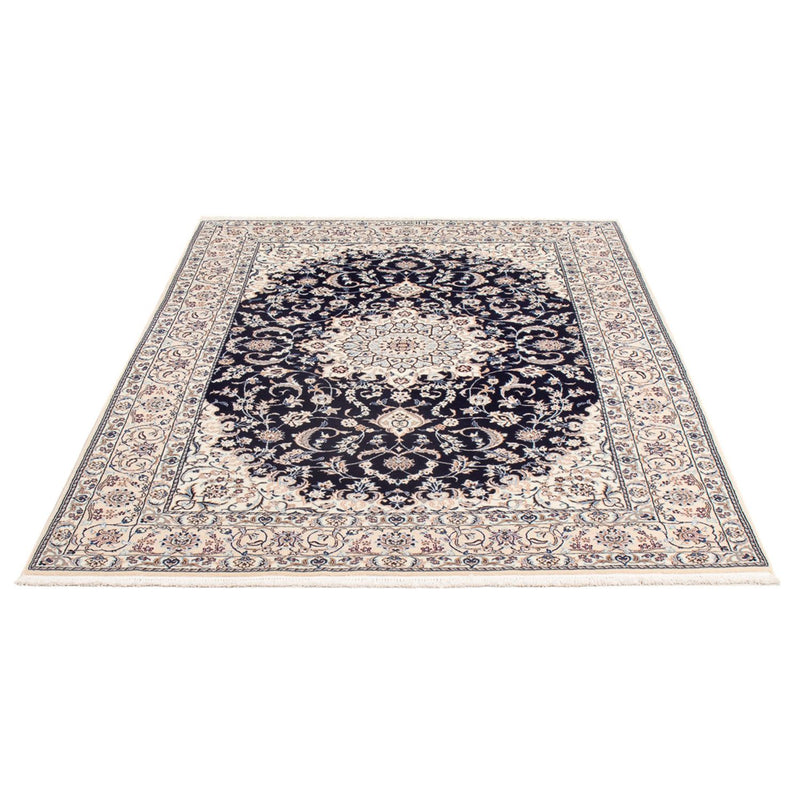 Tapis persan - Nain - Premium - 175 x 128 cm - bleu foncé