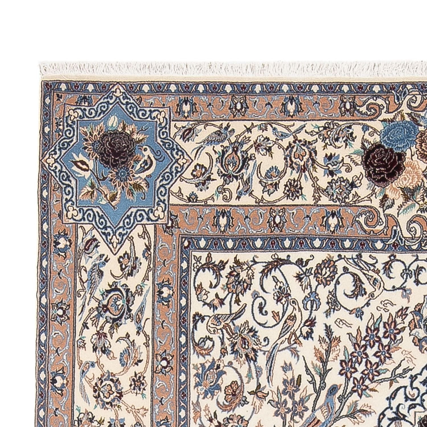 Tapis persan - Nain - Premium - 252 x 146 cm - sable