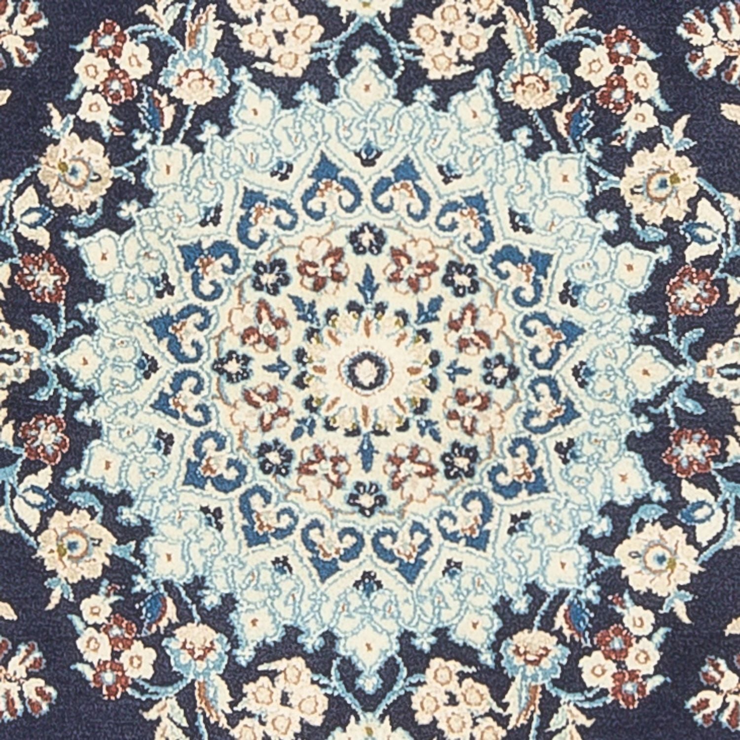 Tapis persan - Nain - Premium - 150 x 102 cm - bleu foncé