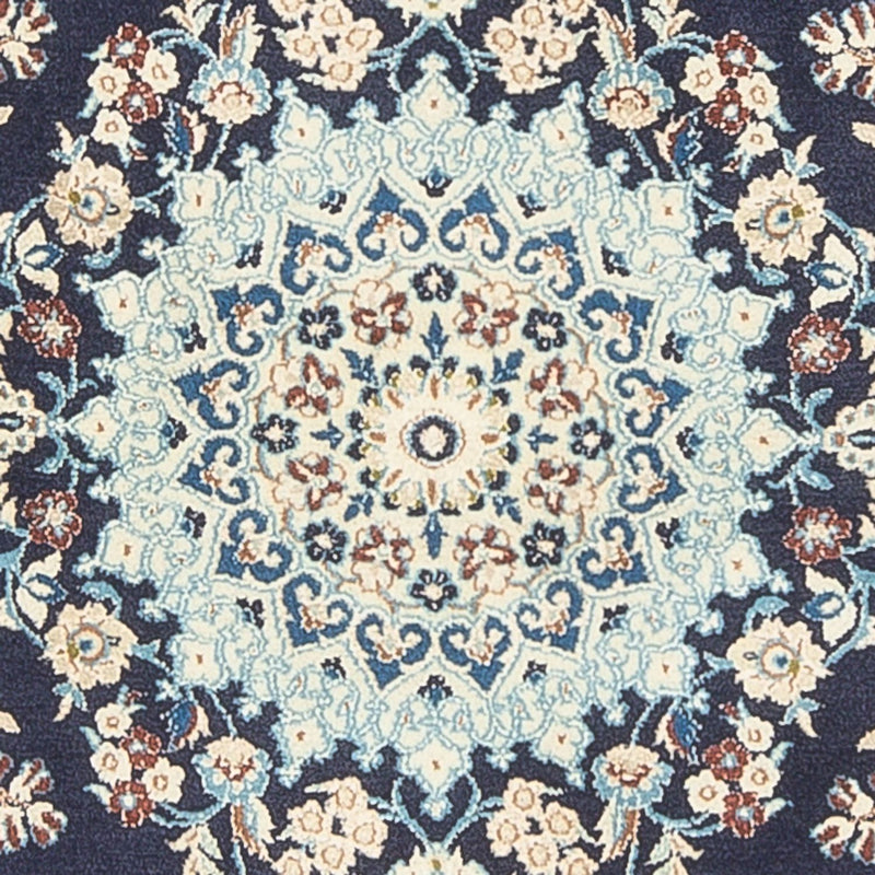 Tapis persan - Nain - Premium - 150 x 102 cm - bleu foncé