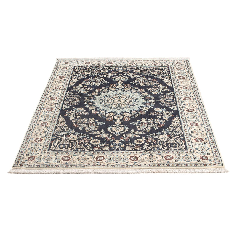 Tapis persan - Nain - Premium - 150 x 102 cm - bleu foncé