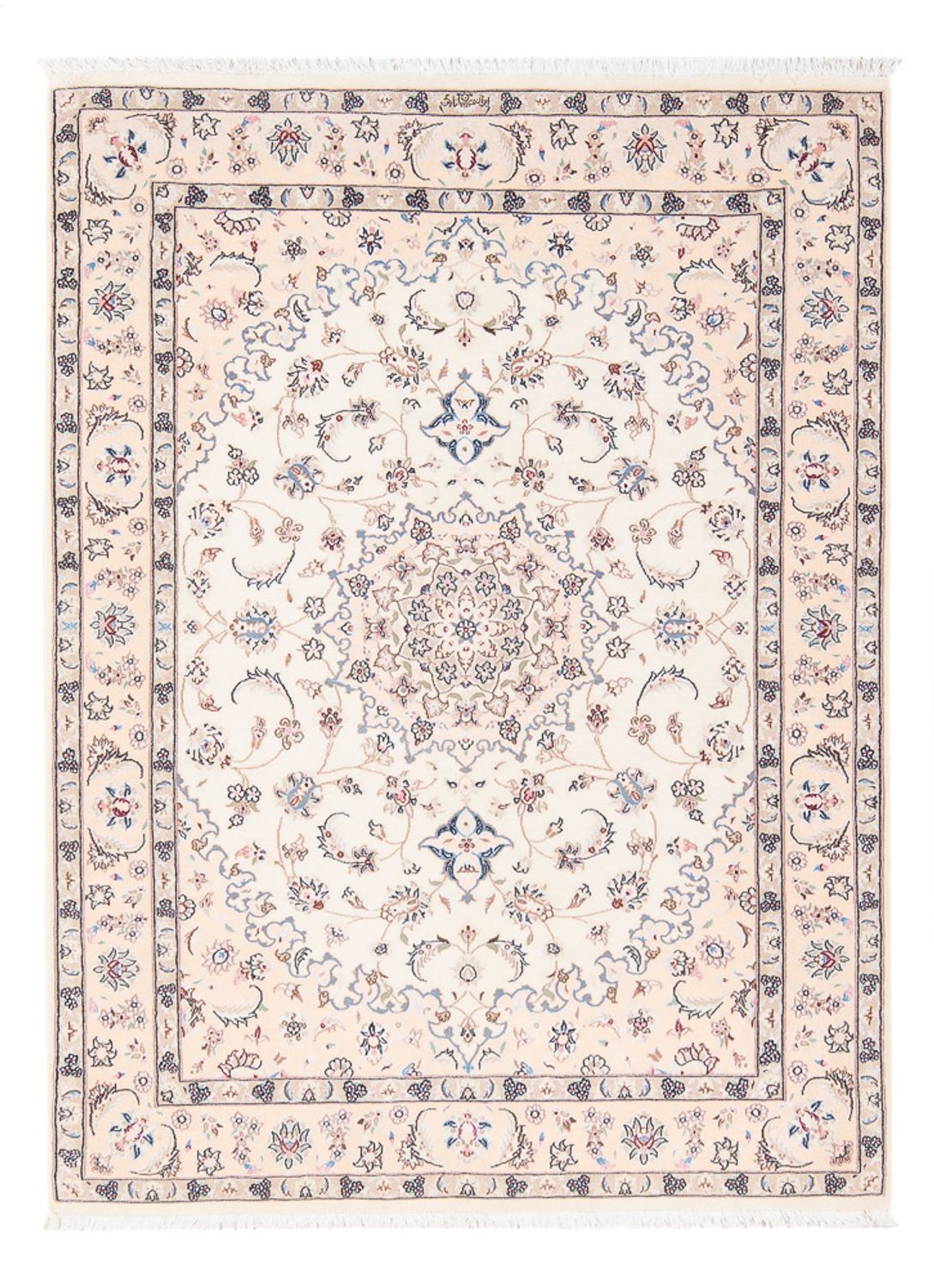 Perserteppich - Nain - Premium - 146 x 100 cm - creme