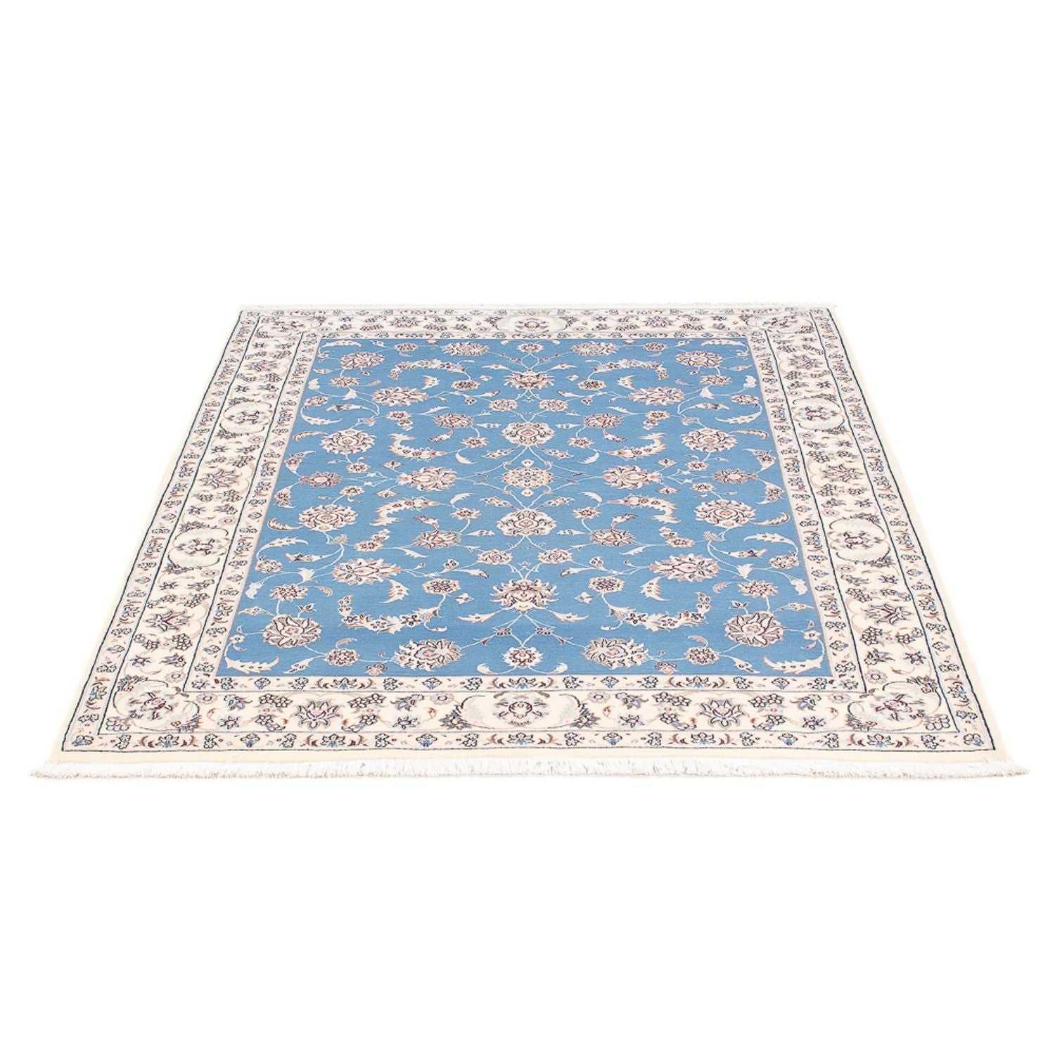 Tapis persan - Nain - Premium - 150 x 103 cm - bleu