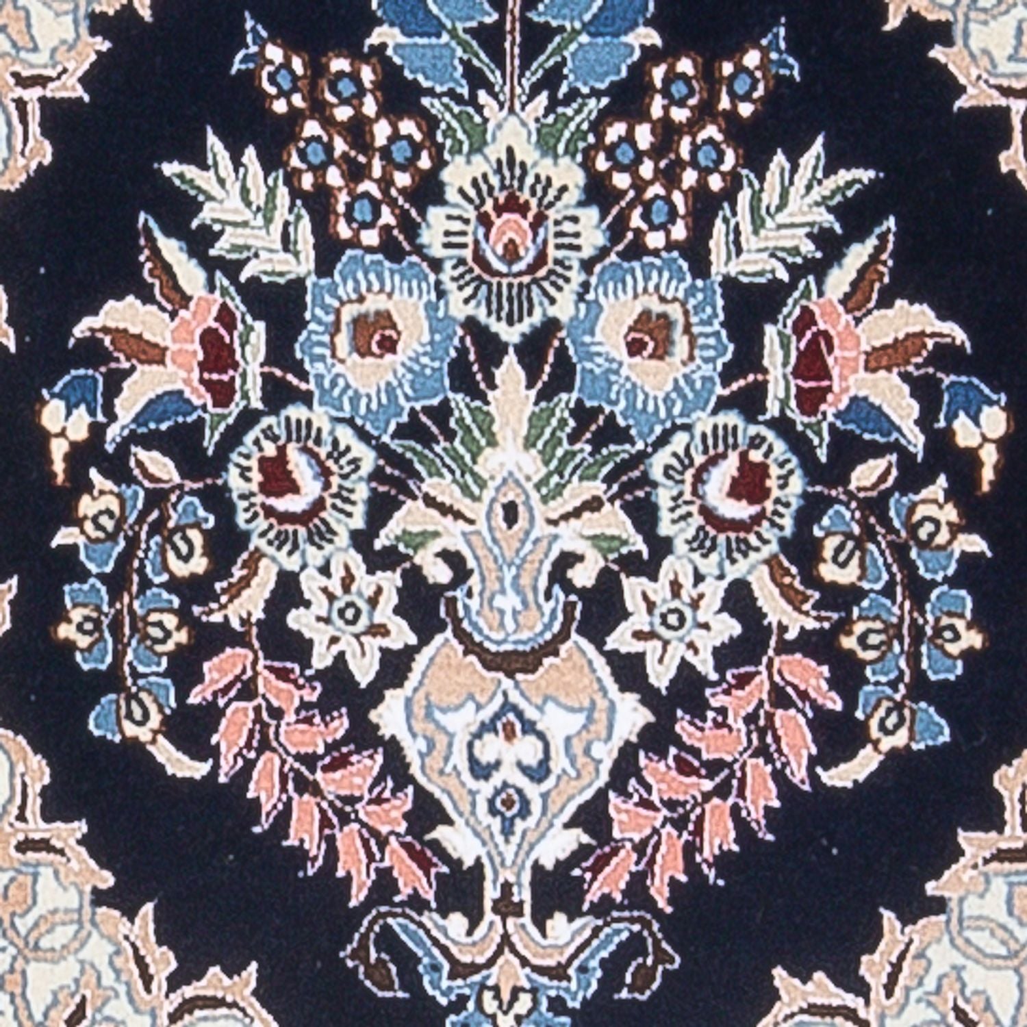 Tapis de couloir Tapis persan - Nain - Premium - 202 x 46 cm - bleu foncé