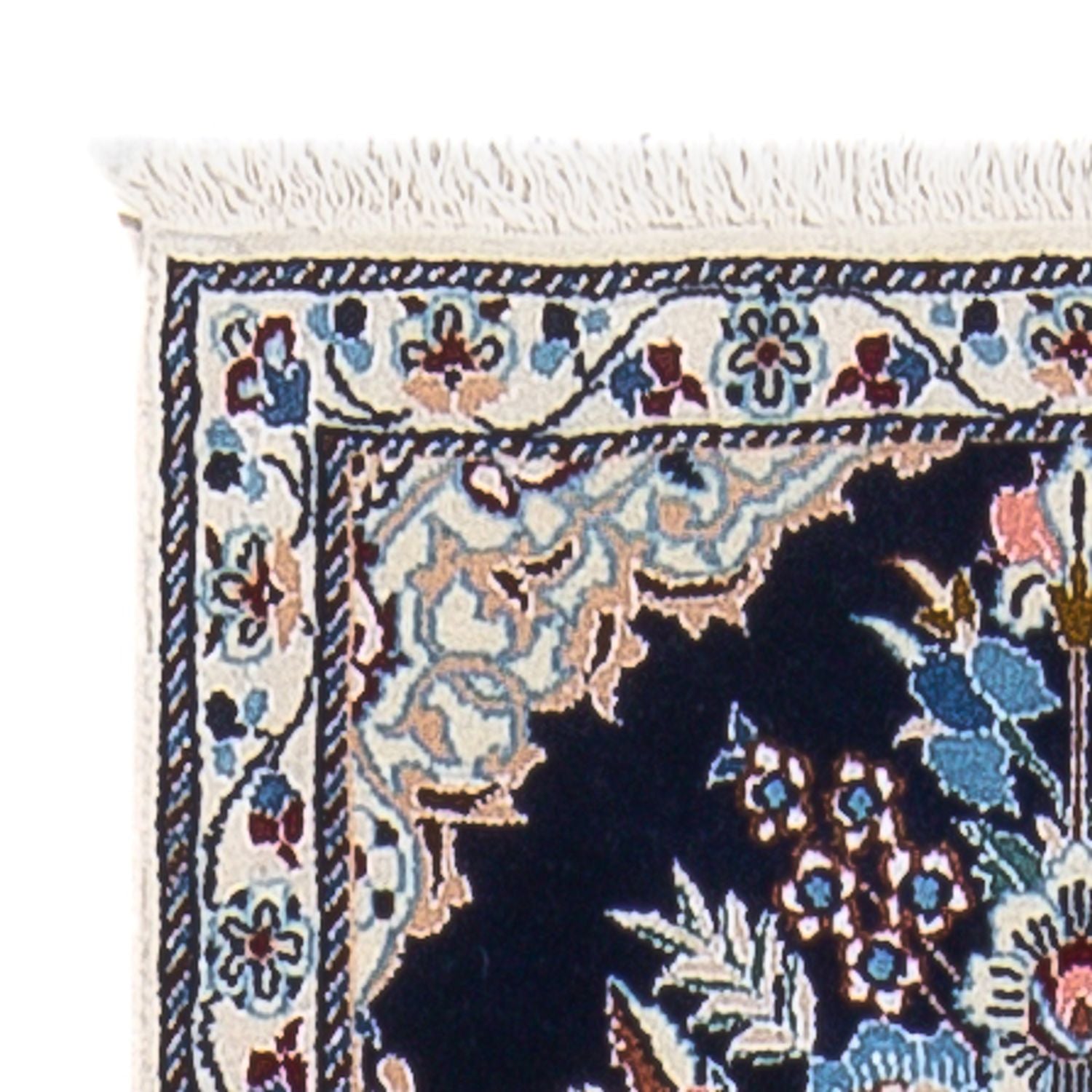 Tapis de couloir Tapis persan - Nain - Premium - 202 x 46 cm - bleu foncé