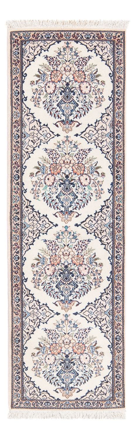 Tapis de couloir Tapis persan - Nain - Premium - 155 x 48 cm - crème