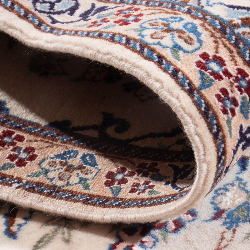 Tapis de couloir Tapis persan - Nain - Premium - 155 x 48 cm - crème