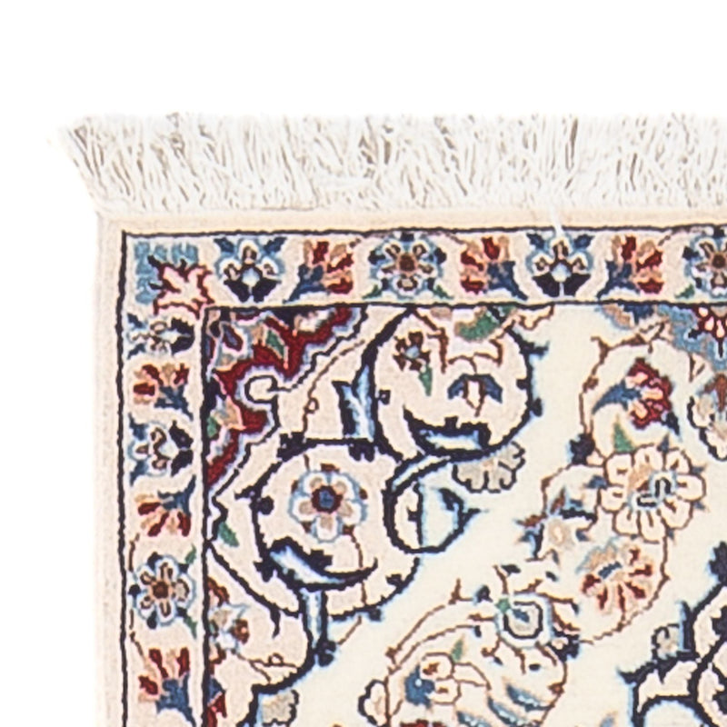 Tapis de couloir Tapis persan - Nain - Premium - 153 x 46 cm - crème