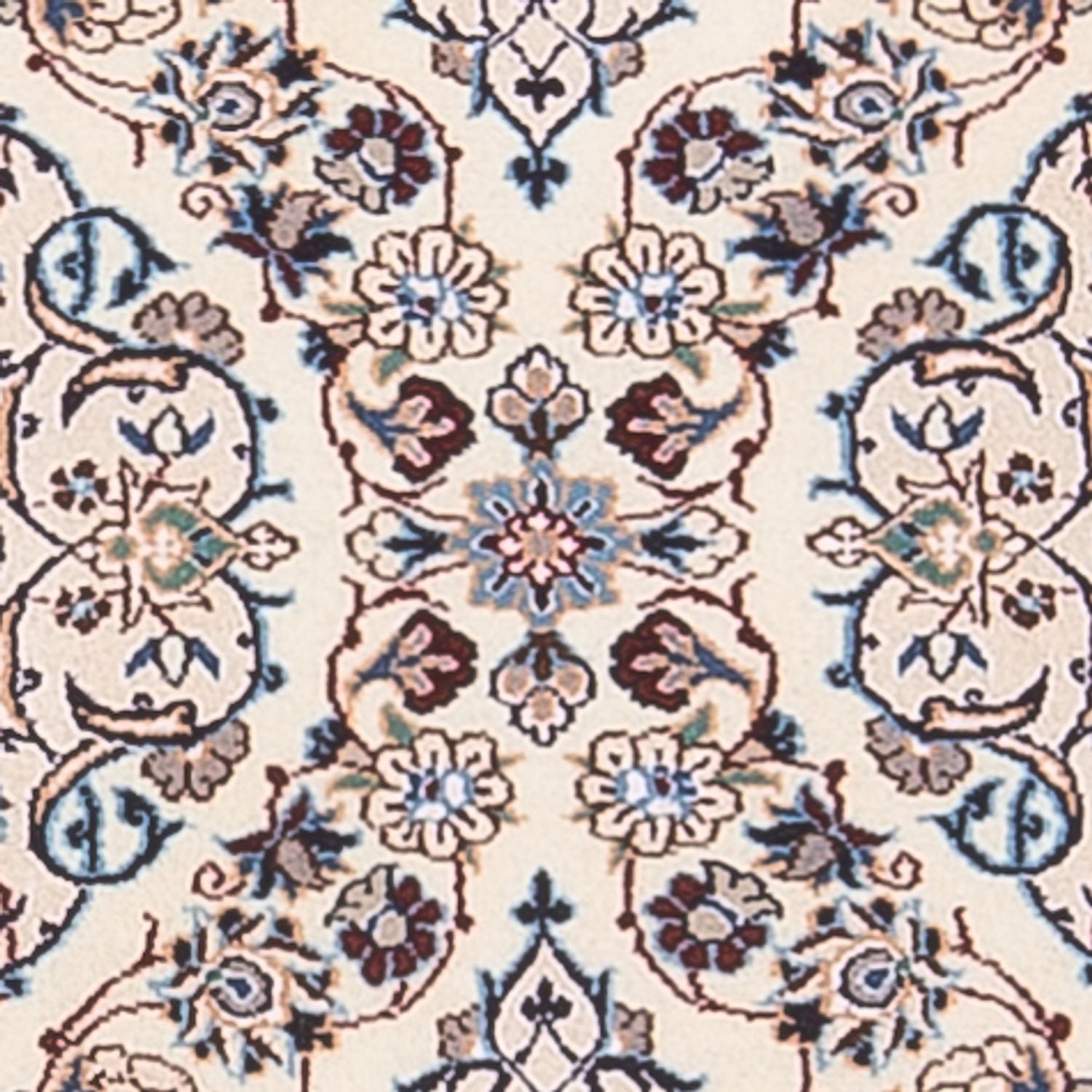 Tapis de couloir Tapis persan - Nain - Premium - 150 x 50 cm - crème