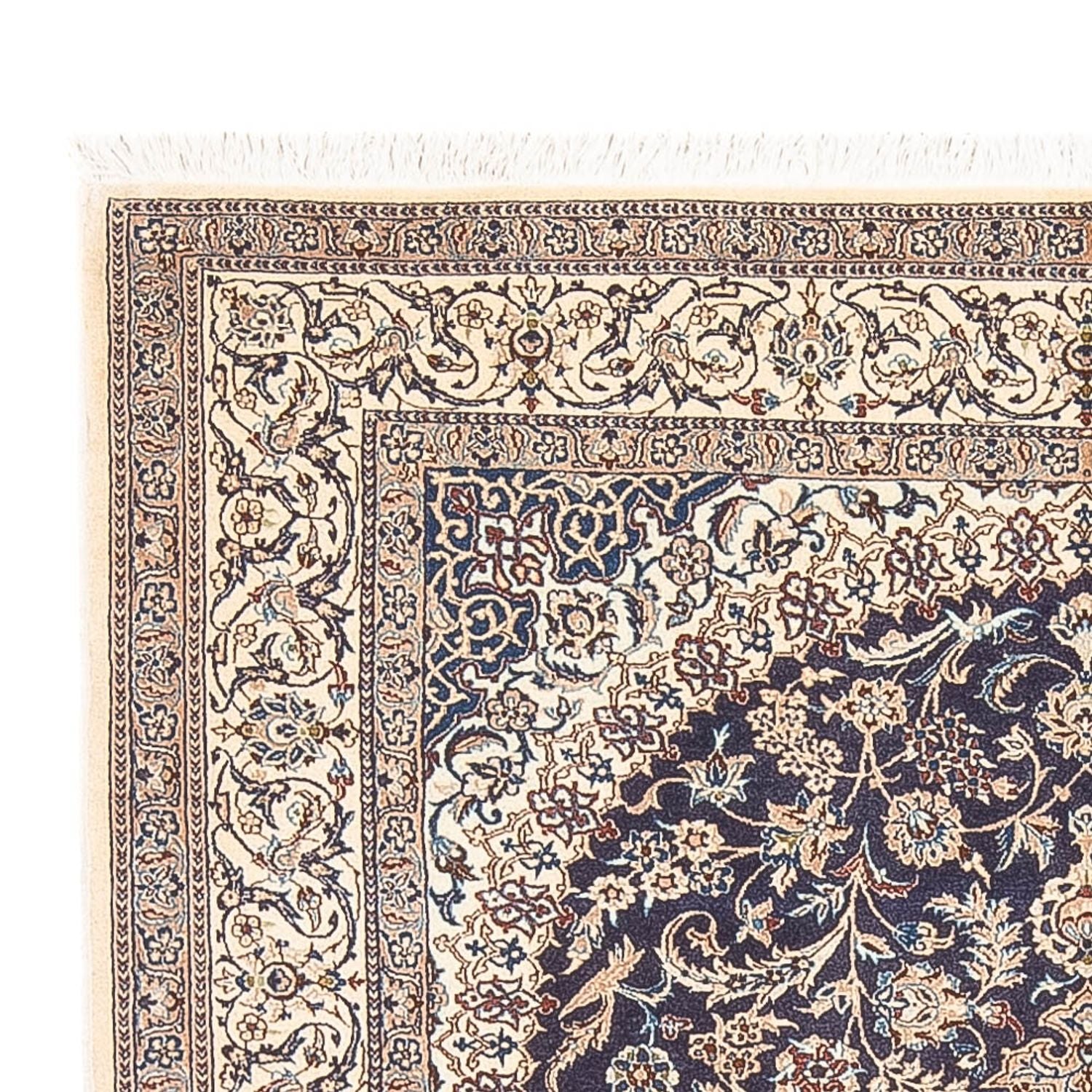 Tapis persan - Nain - Premium - 188 x 130 cm - bleu foncé