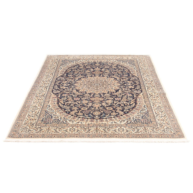 Tapis persan - Nain - Premium - 188 x 130 cm - bleu foncé