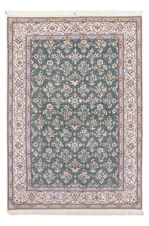 Tapis persan - Nain - Premium - 205 x 130 cm - vert menthe