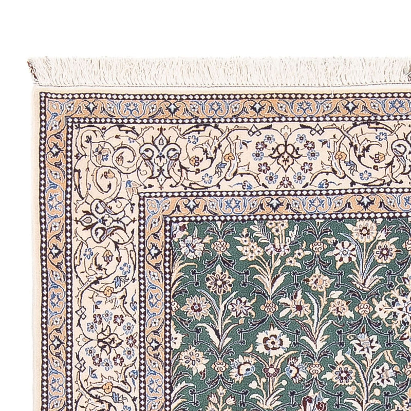 Tapis persan - Nain - Premium - 205 x 130 cm - vert menthe