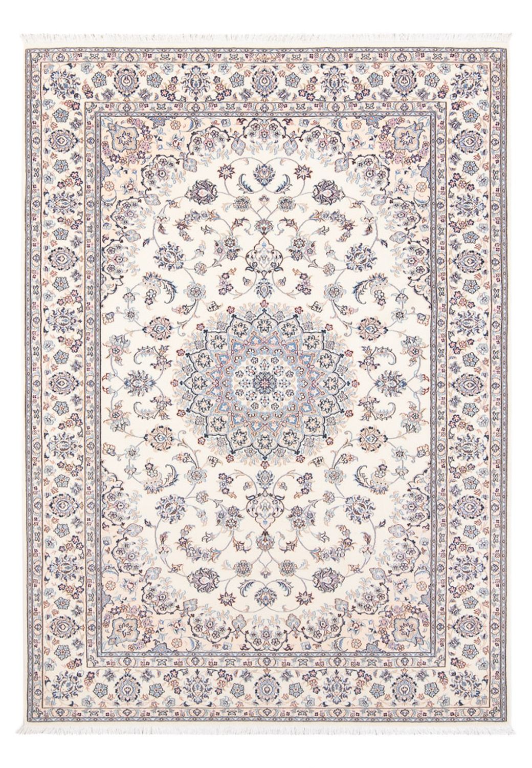 Tapis persan - Nain - Premium - 208 x 130 cm - crème