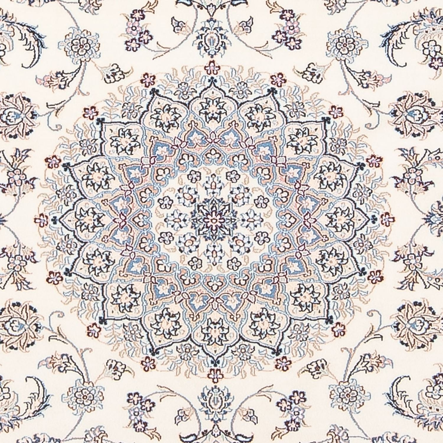 Tapis persan - Nain - Premium - 208 x 130 cm - crème