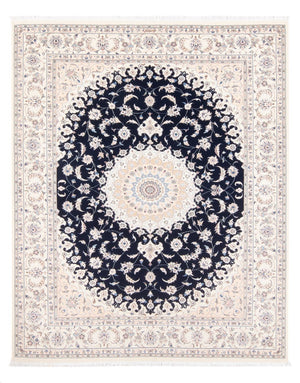 Tapis persan - Nain - Premium - 198 x 132 cm - bleu foncé