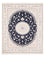 Tapis persan - Nain - Premium - 198 x 132 cm - bleu foncé
