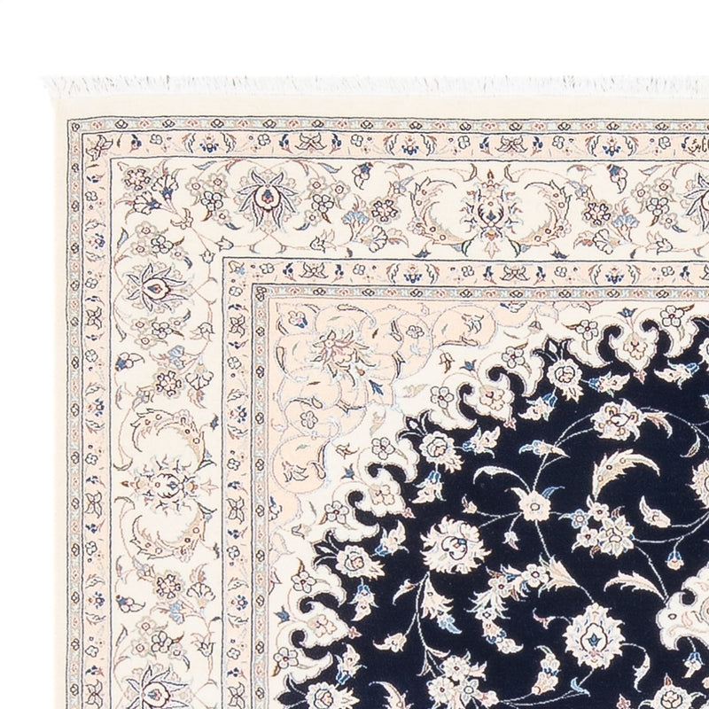 Tapis persan - Nain - Premium - 198 x 132 cm - bleu foncé
