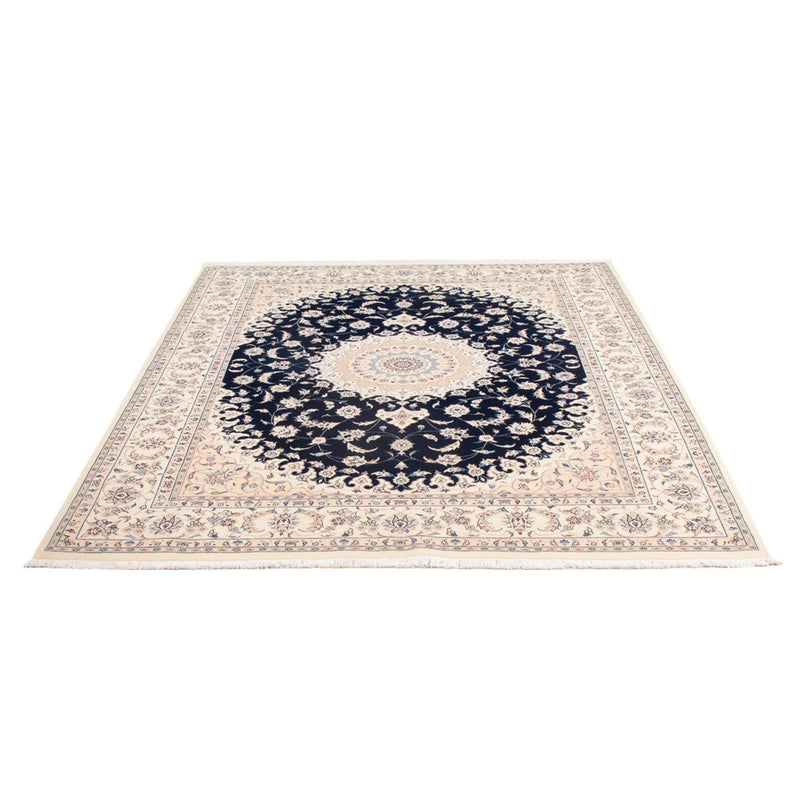 Tapis persan - Nain - Premium - 198 x 132 cm - bleu foncé