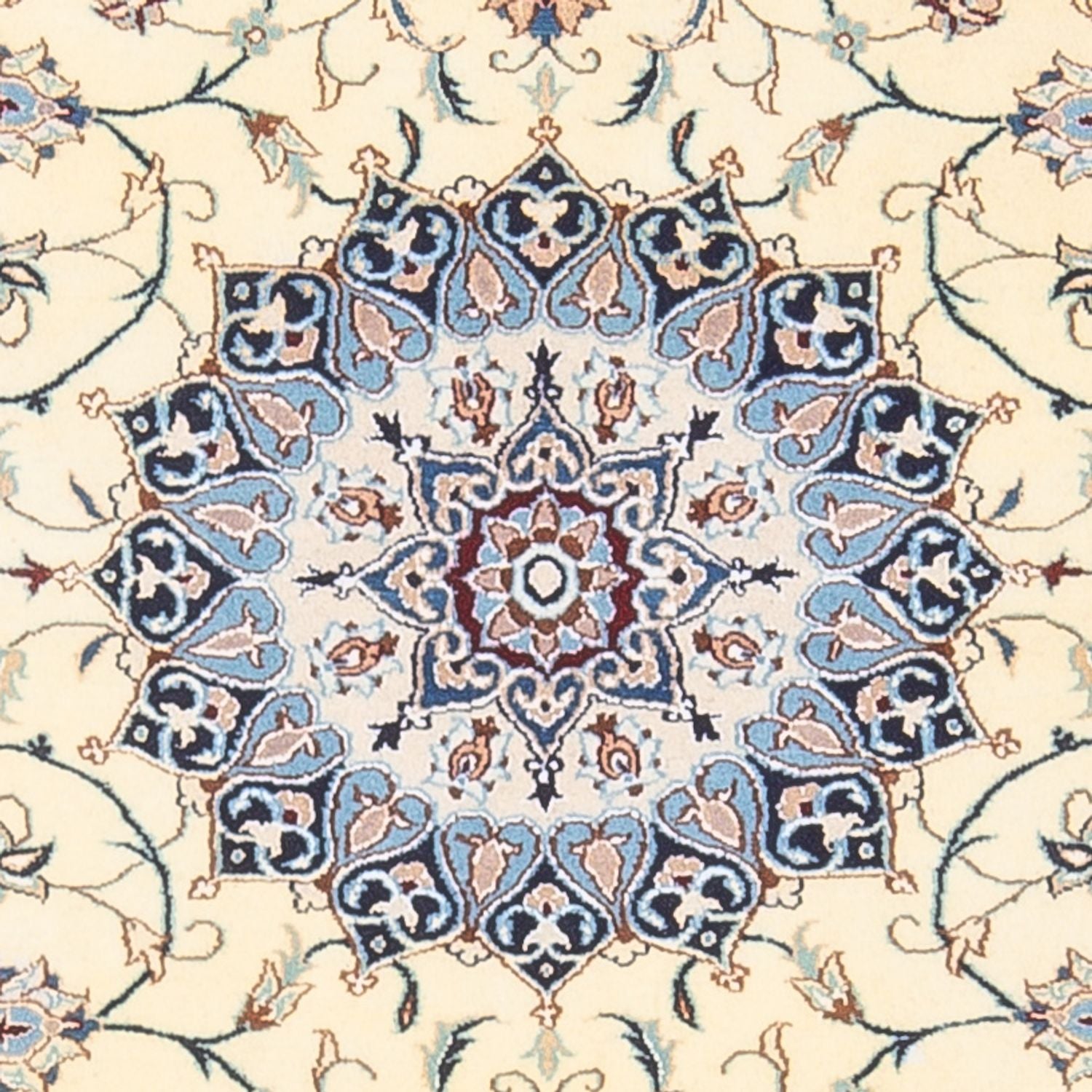 Tapis persan - Nain - Premium - 150 x 104 cm - crème
